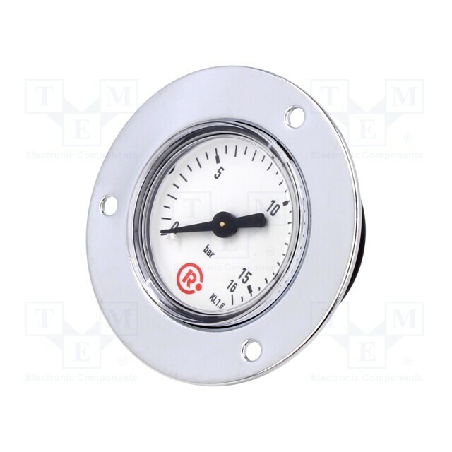 PNEUMAT Manometer; 0÷16bar; rear connection; Thread: