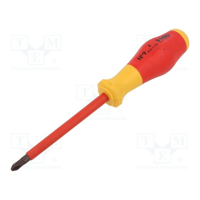 FELO Screwdriver: insulated; Pozidriv®; PZ2 |