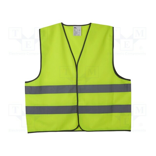 VIZWELL Reflection waistcoat; yellow; warning |