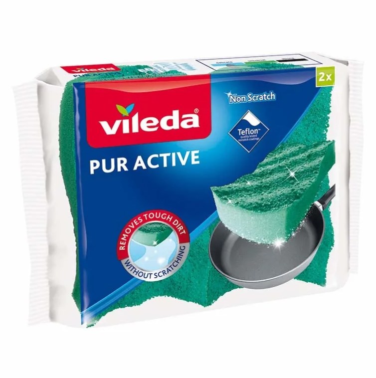 Sponge Scourer Vileda Pur Active 2