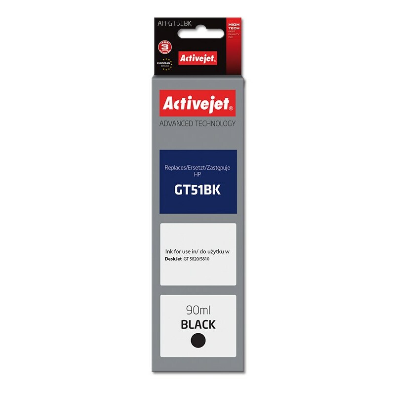 Activejet AH-GT51Bk ink (replacement for HP