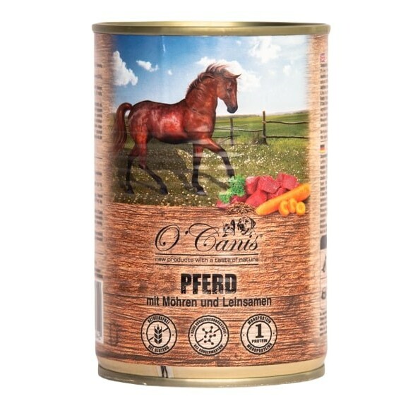 O`CANIS Horse meat with vegetables and