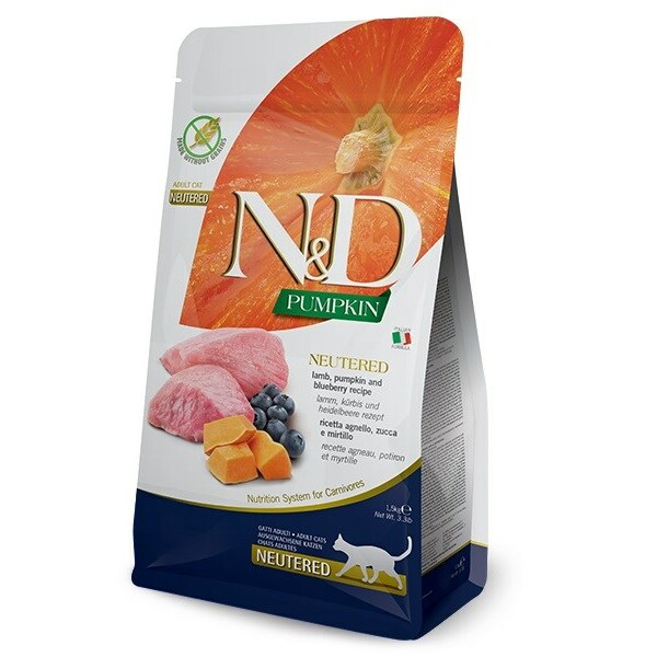 FARMINA N&D Pumpkin Cat Lamb and
