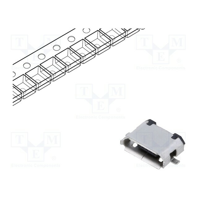 GCT Connector: USB B micro; socket