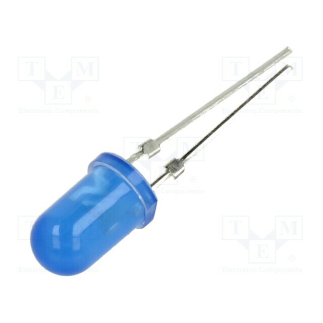 OPTOSUPPLY LED; blue; 5mm; 4200÷5800mcd; 30°