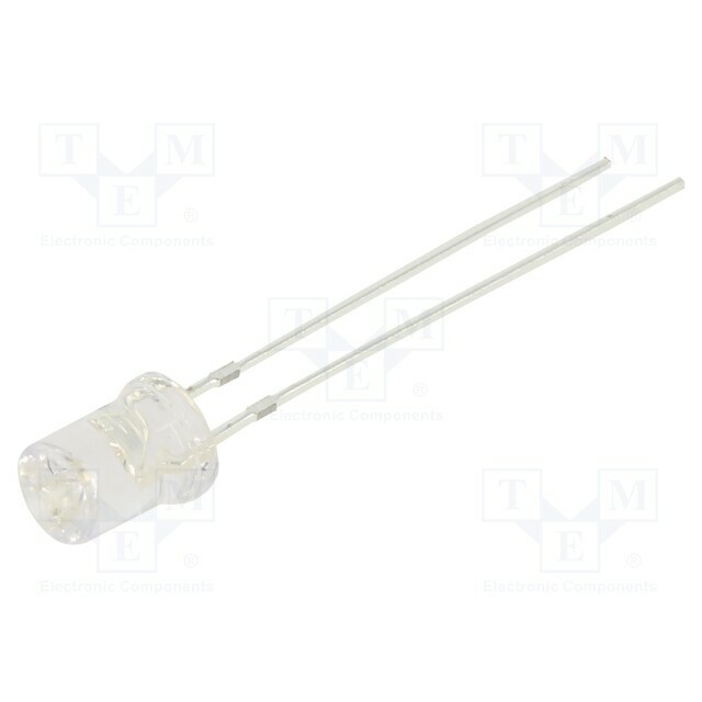 OPTOSUPPLY LED; blue; 5mm; 330÷500mcd; 120°