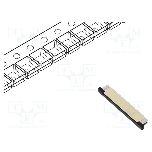 AMPHENOL AORORA Connector: FFC/FPC; female; PIN: