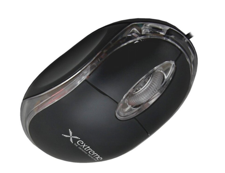 Extreme XM102K Black 1000dpi Optiskā datorpele
