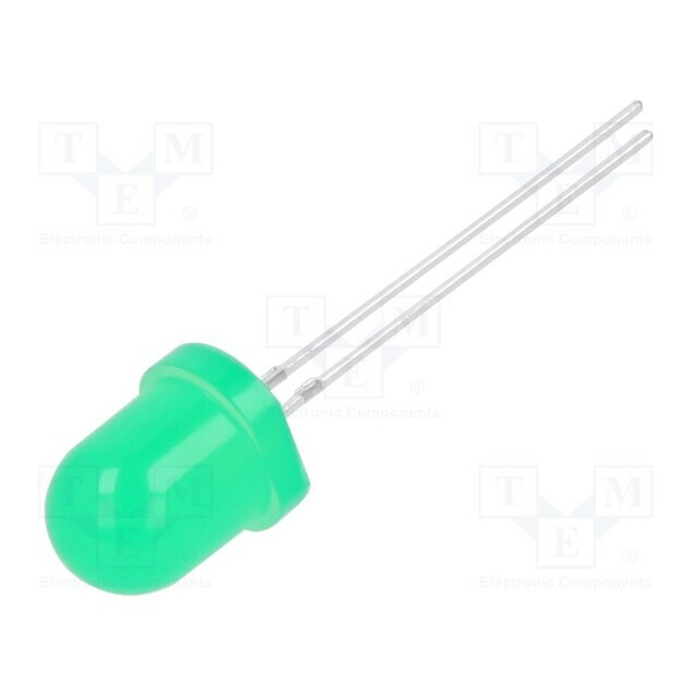 BRIGHTEK (EUROPE) LED; green; 8mm; 1000÷2500mcd