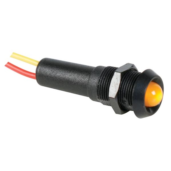 LED LAMP 12V YELLOW - BLACK