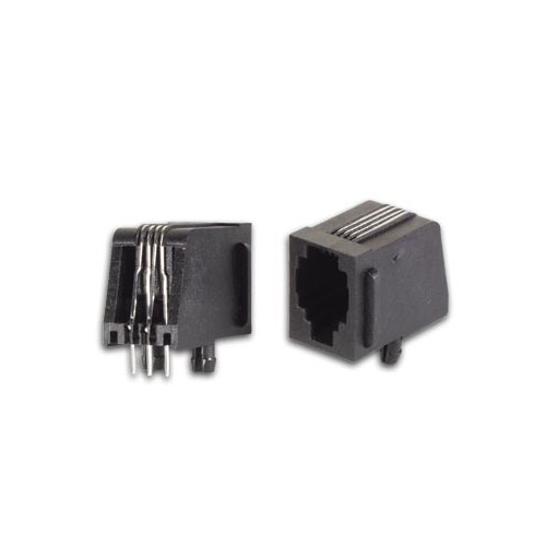 RJ10 4P4C PCB MOUNT, SIDE ENTRY