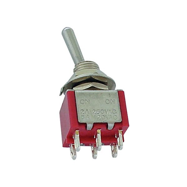 VERTICAL TOGGLE SWITCH DPDT ON-ON |