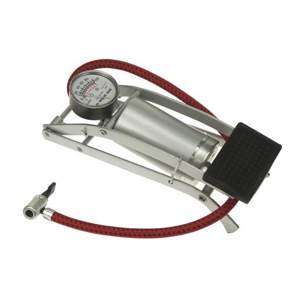 FOOT PUMP WITH PRESSURE GAUGE |