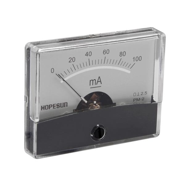 ANALOGUE CURRENT PANEL METER 100mA DC