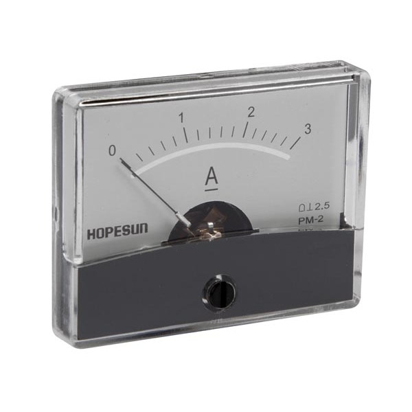 ANALOGUE CURRENT PANEL METER 3A DC