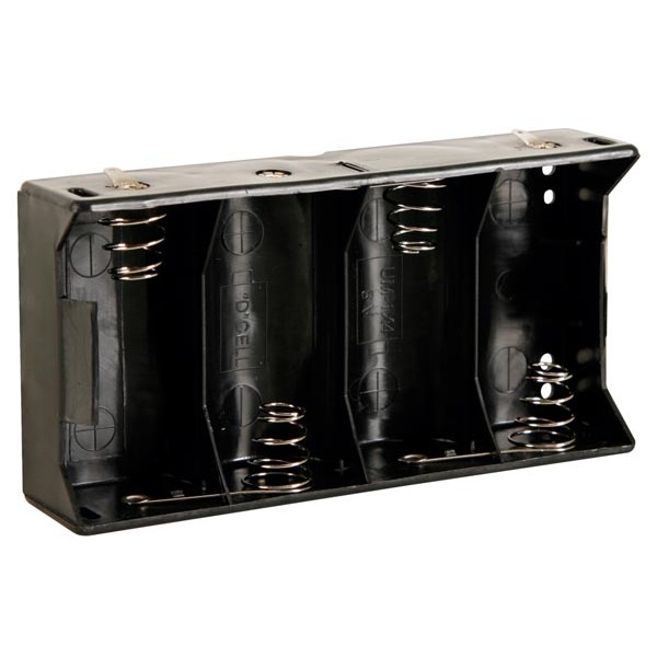 BATTERY HOLDER FOR 4 x D-CELL