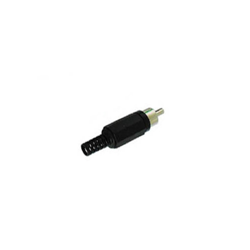 RCA PLUG MALE - BLACK |