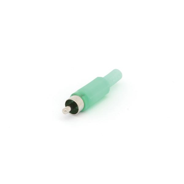 RCA PLUG MALE - GREEN |