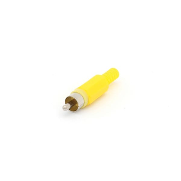 RCA PLUG MALE - YELLOW |