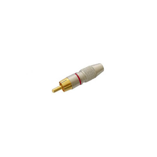 RCA PLUG MALE - GOLD TIP