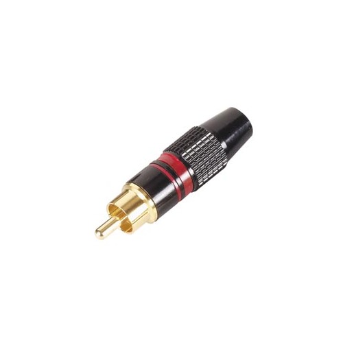 RCA PLUG MALE - GOLD TIP
