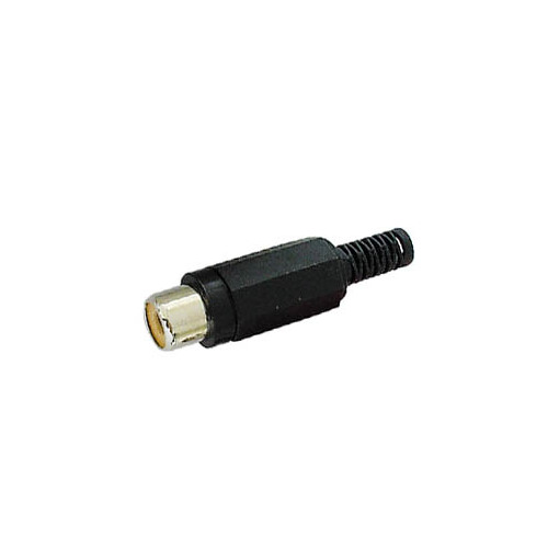 RCA PLUG FEMALE - BLACK |