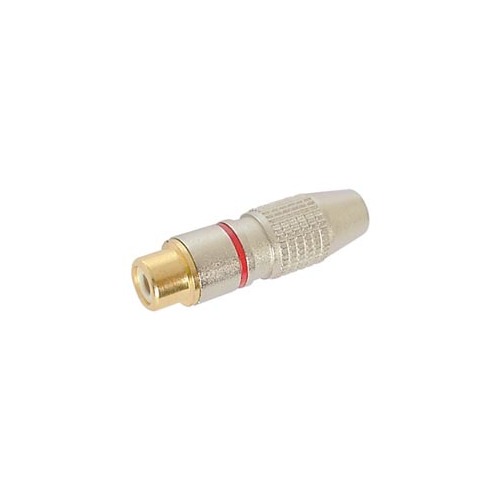 RCA PLUG FEMALE - GOLD TIP