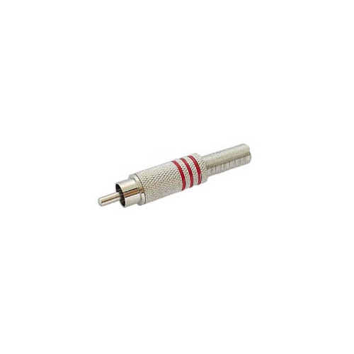RCA PLUG MALE - NICKEL -
