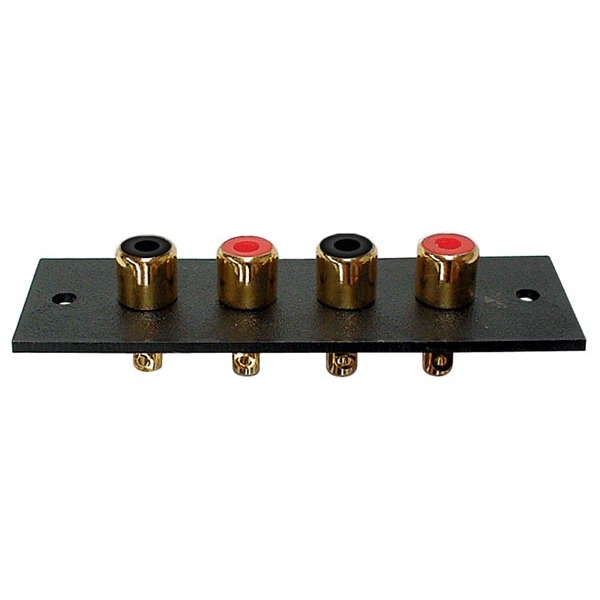 4P AMP RCA PLUG - GOLD