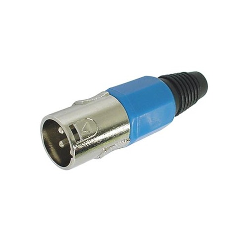 3P MALE XLR PLUG - NICKEL