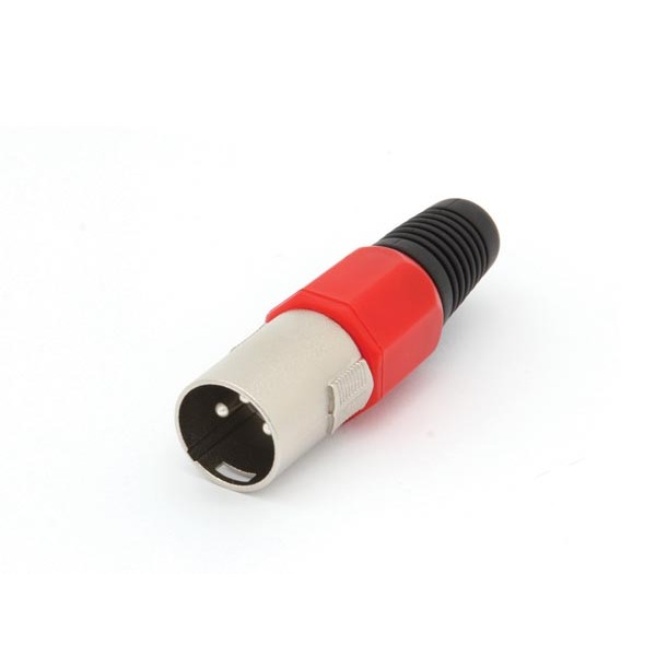 3P MALE XLR PLUG - NICKEL