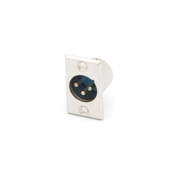 3P MALE XLR PLUG - NICKEL