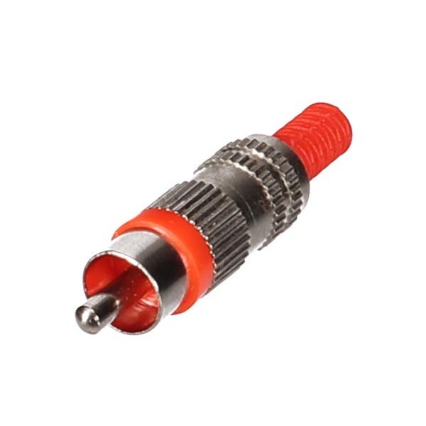 MALE RCA PLUG - NICKEL -