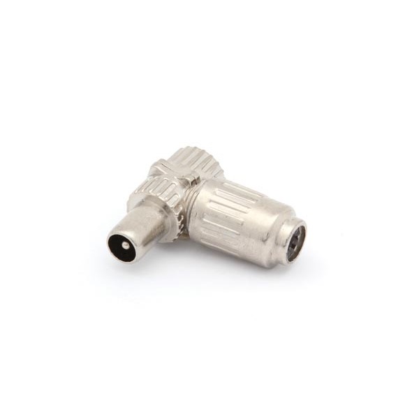 TV PLUG 90° MALE, FULL METAL