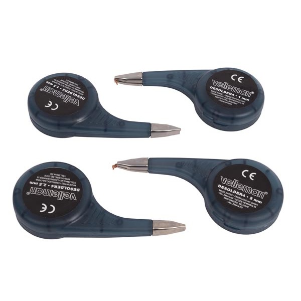 DESOLDERING WICK WITH WHEEL DISPENSER SET