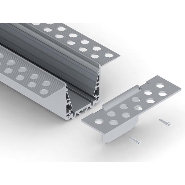 End cap for plaster board profile