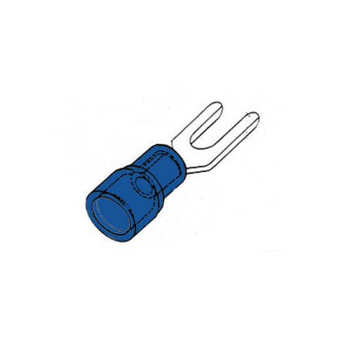 FORKED SPADE BLUE 6.4mm |