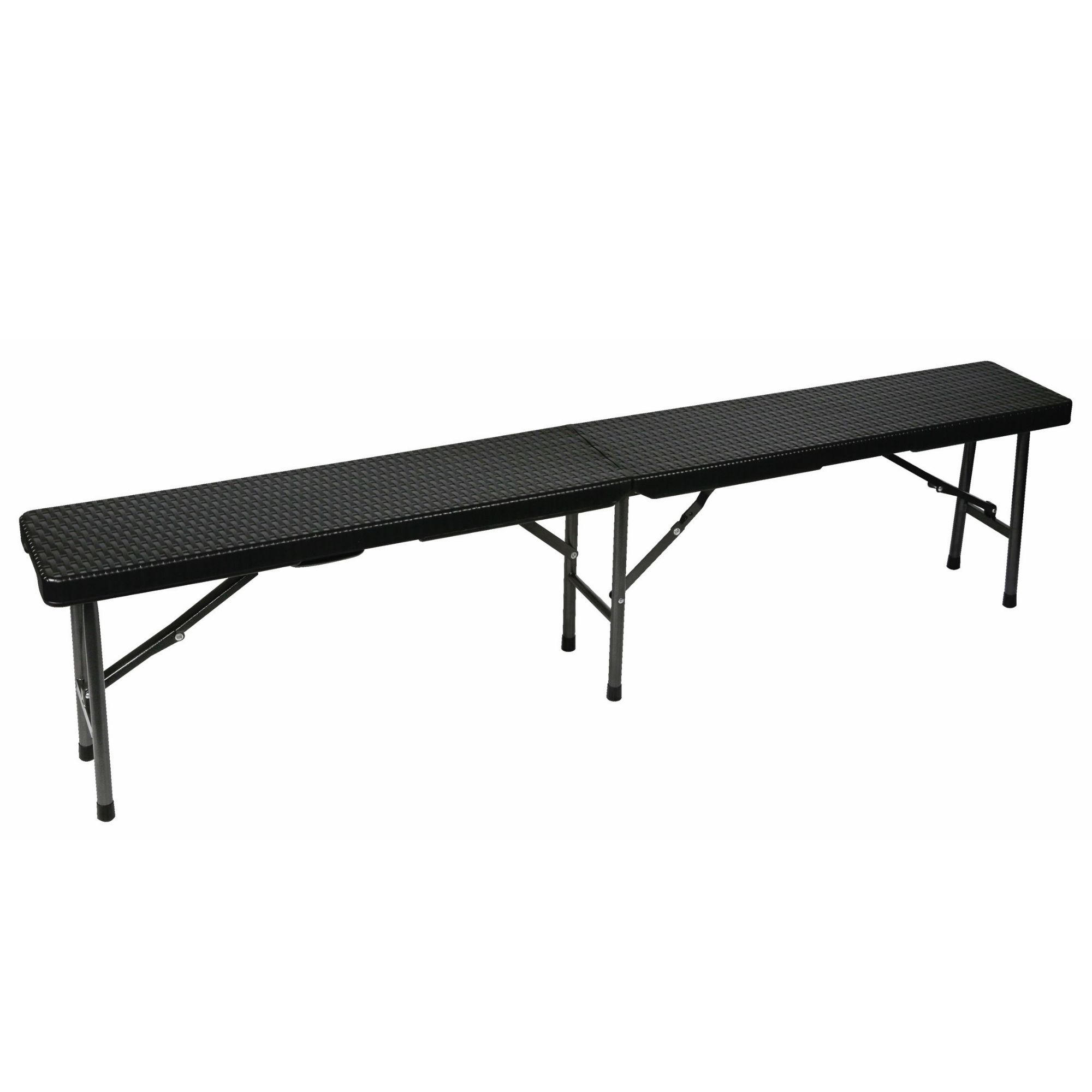 FOLDING BENCH - RATTAN PATTERN -