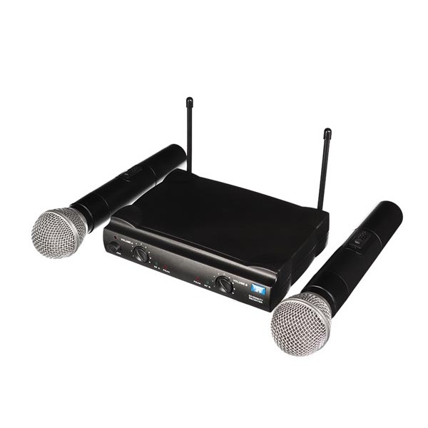 UHF WIRELESS  MICROPHONE - DUAL CHANNEL