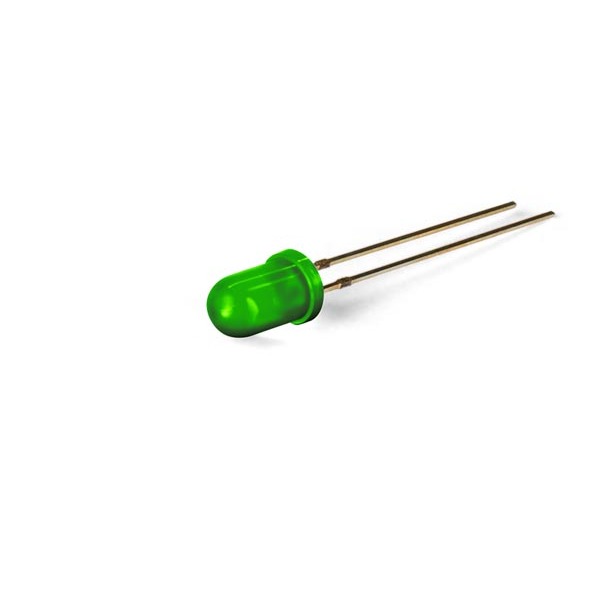 5mm standard LED lamp green diffused