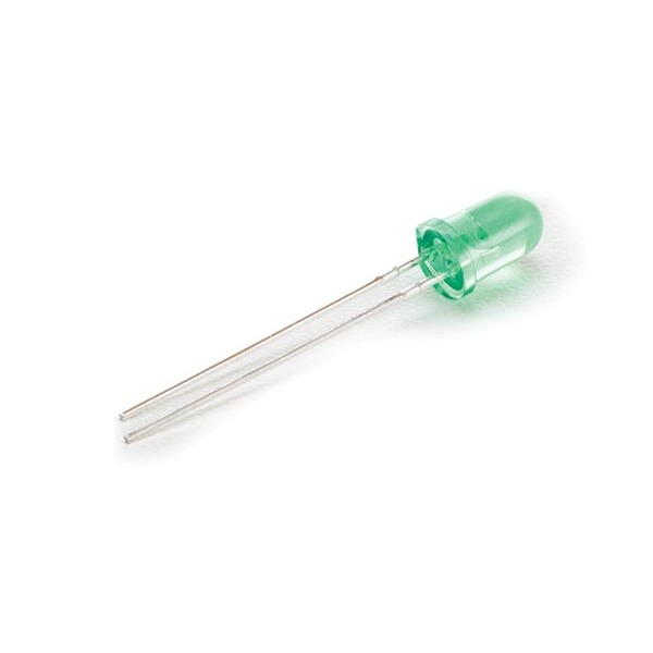 5mm standard LED lamp green transparent