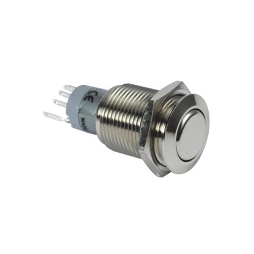 ROUND METAL SWITCH SPDT 1NO 1NC