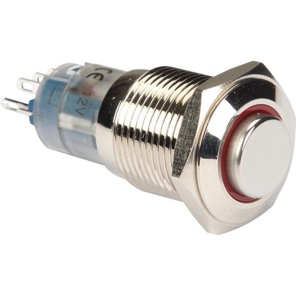 HIGH ROUND METAL SWITCH SPDT 1NO