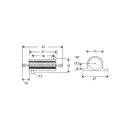 RESISTOR 25W 120E | RG120E |