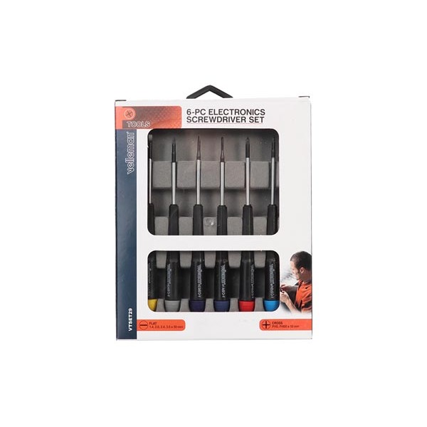6-PC ELECTRONICS SCREWDRIVER SET (FLAT/PH) |