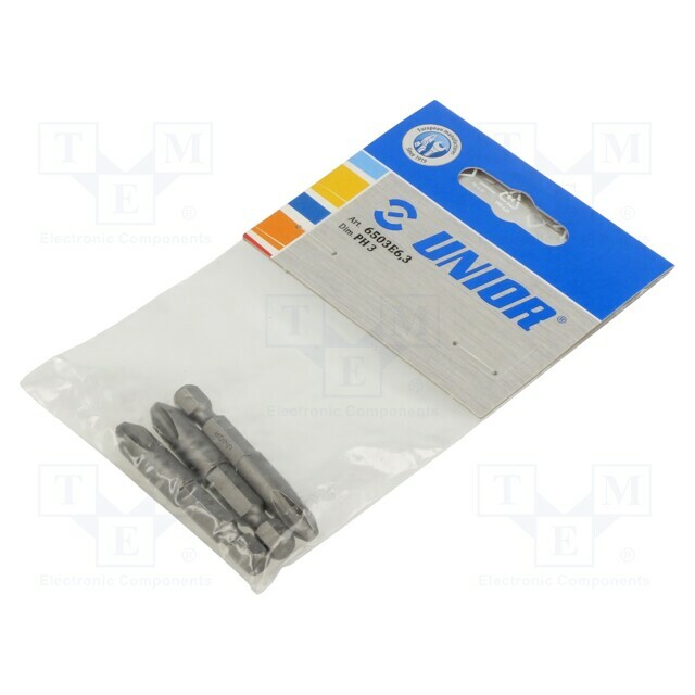 Screwdriver bit; Phillips; PH3; 1/4"; Overall