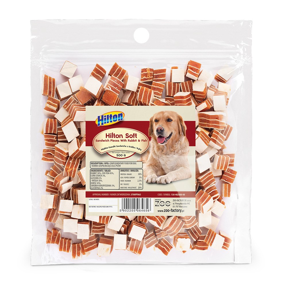 HILTON Sandwich pieces with rabbit and