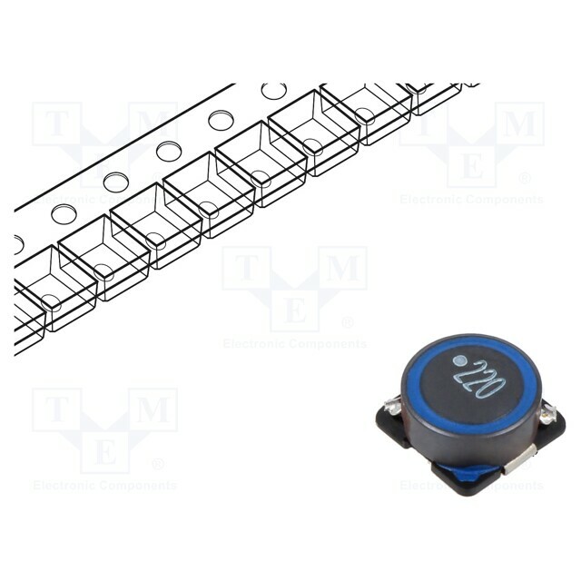 TDK Inductor: ferrite; SMD; 22uH; 2