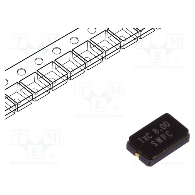 TXC Crystal; 8MHz; SMD; 5x3.2x1