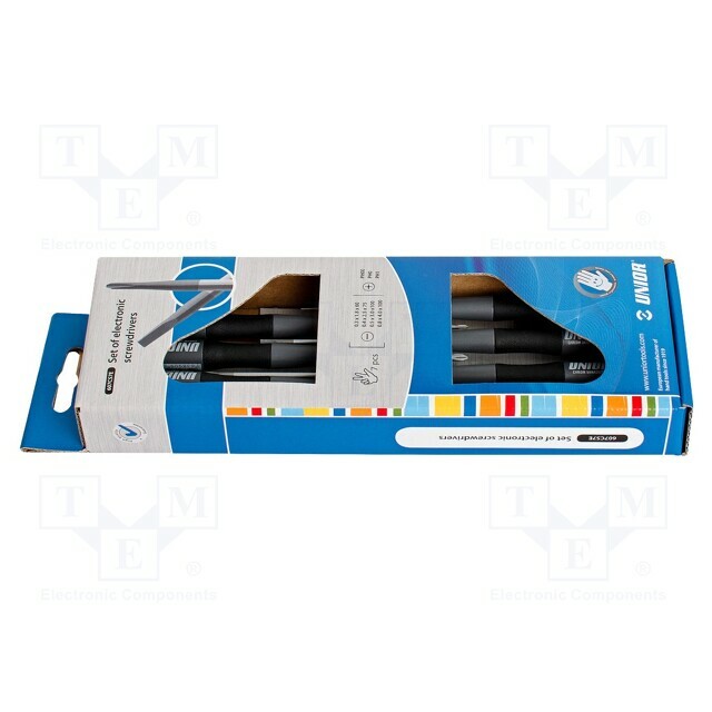 Screwdriver: precision-set; precision; Phillips,slot; 7pcs